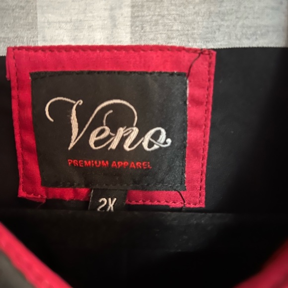 Veno Plaid & striped mens botton down shirt - Picture 3 of 4